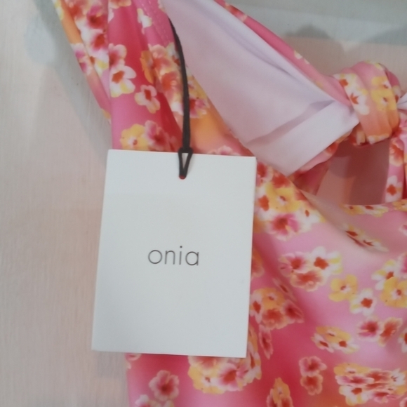 Onia Floral Strapless One Piece Swimsuit - Picture 4 of 7